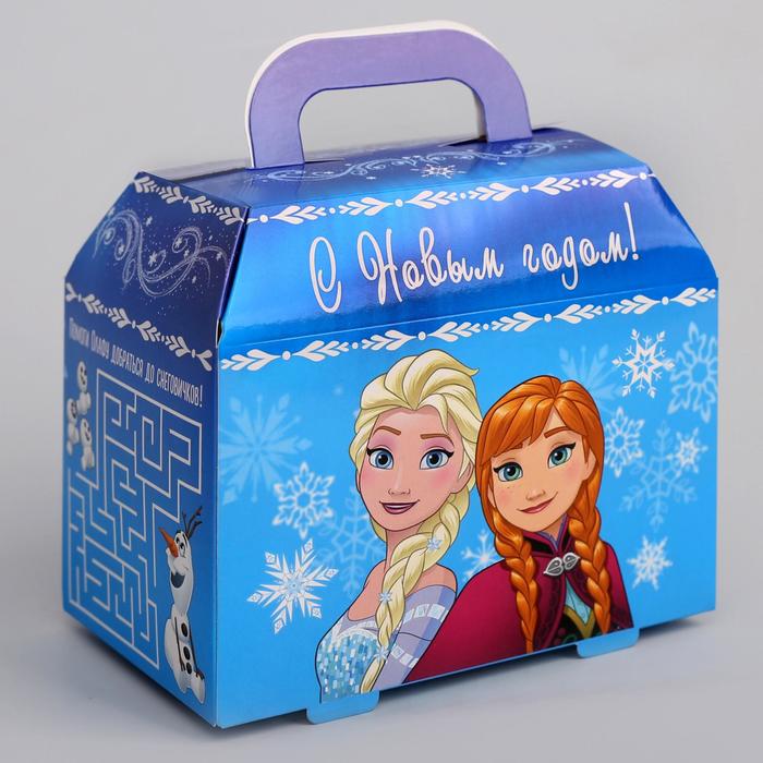 Коробка складная "С Новым годом", Холодное сердце, 15 х 13 х 10 см