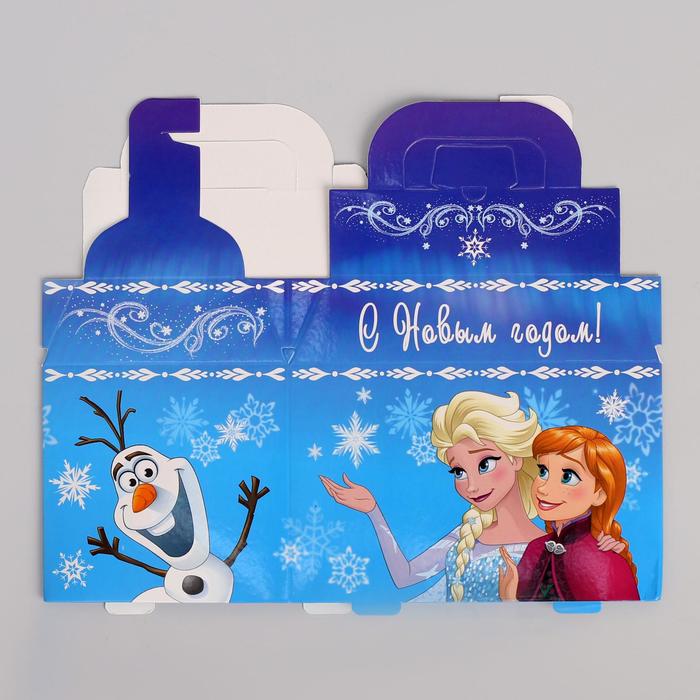 Коробка складная "С Новым годом", Холодное сердце, 15 х 13 х 10 см