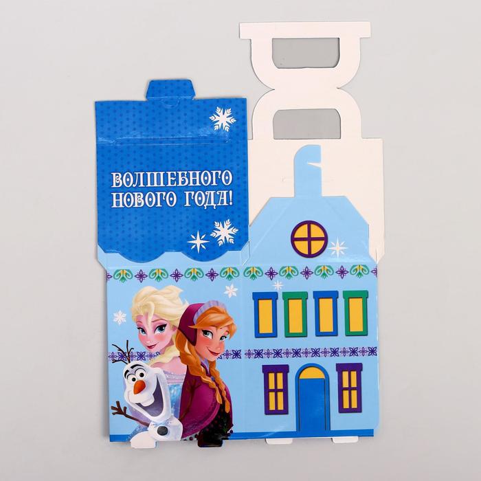 Коробка складная "Волшебного нового года!", Холодное сердце, 8 х 14 х 8 см