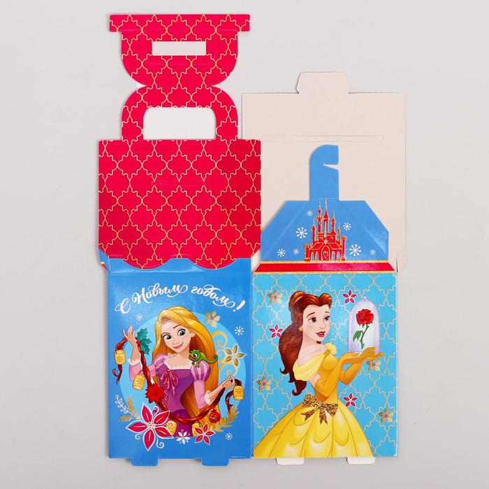 Коробка складная "С Новым годом", Принцессы, 8 х 14 х 8 см