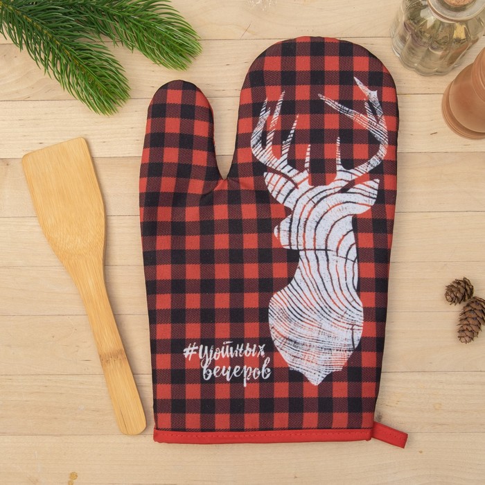 Набор кухонный "Уютных вечеров" варежка-прихватка 20 х 27 см, лопатка кухонная