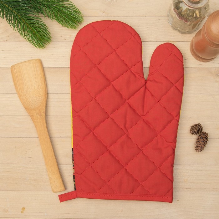 Набор кухонный "Пусть зима принесет счастье" варежка-прихватка 20 х 27 см, лопатка кухонная 371887