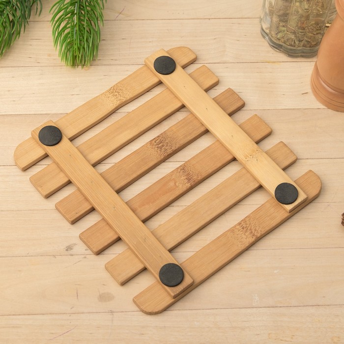 Набор кухонный "Веселого Года" прихватка 17 х 17 см, подставка под горячее