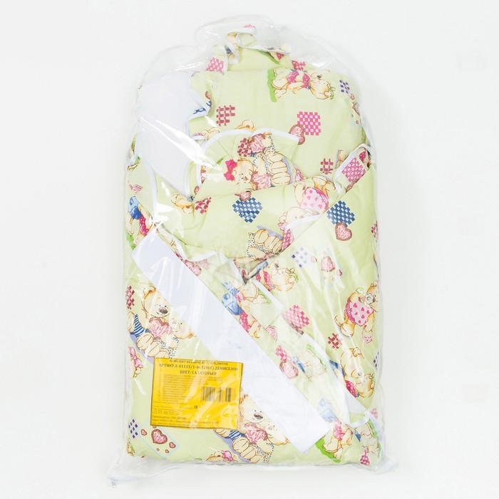 Комплект на выписку демисезон 12 предметов 01115/1-06 салатовый, рост 56 см