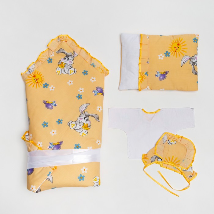 Комплект на выписку демисезон 5 предметов 01115-06 бежевый, рост 56 см