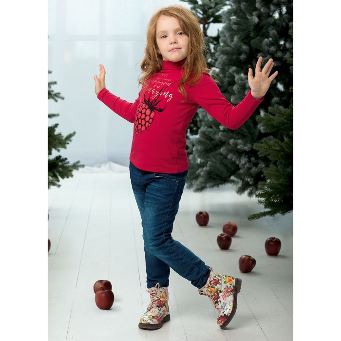 Джемпер для девочки, рост 104 см, цвет малиновый