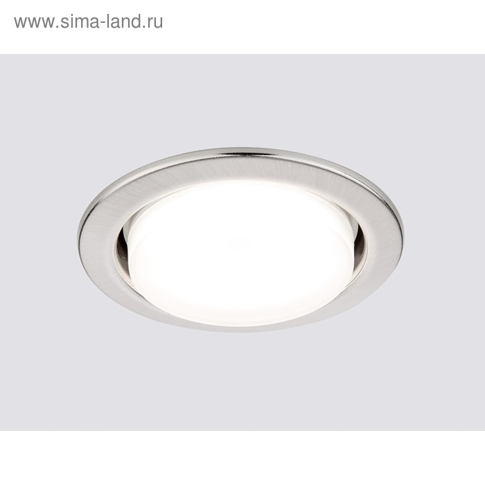 

Светильник Ambrella light встраиваемый, GX53, цвет серебро, d=90 мм