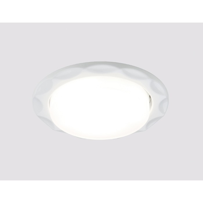 Светильник встраиваемый, GX53, цвет белый, d=85 мм