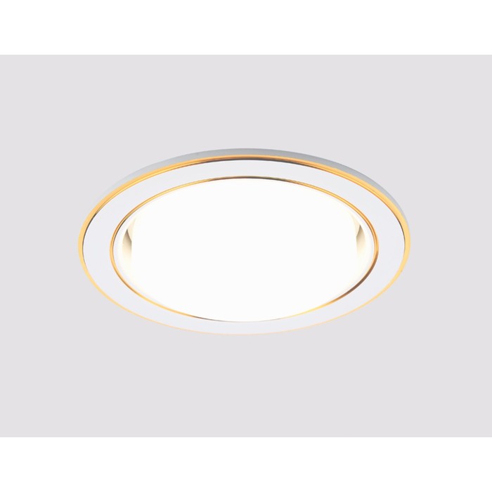 Светильник встраиваемый, GX53, цвет золото, d=85 мм