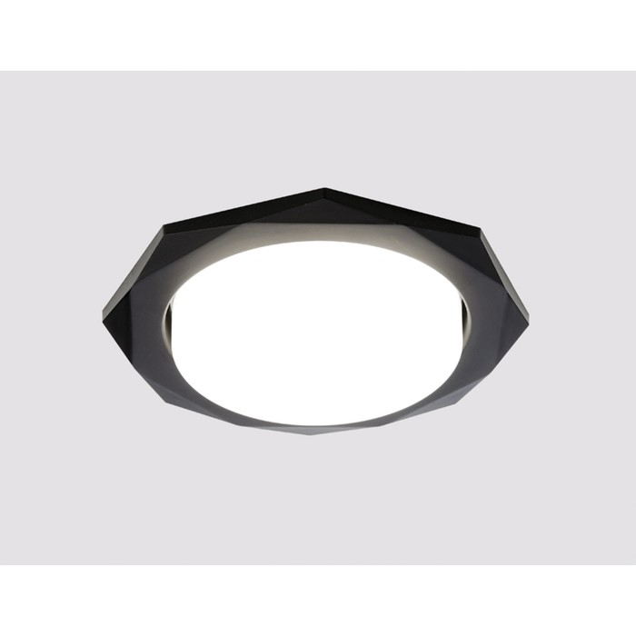 Светильник встраиваемый, GX53, цвет черный, d=85 мм