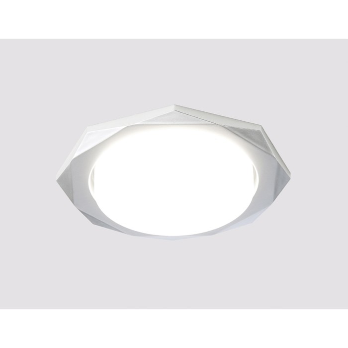 Светильник Ambrella light встраиваемый, GX53, цвет серебро, d=85 мм