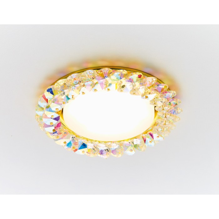 Светильник встраиваемый, GX53, цвет мульти, d=85 мм