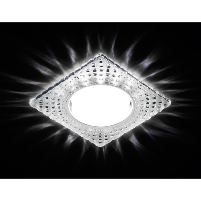 Светильник встраиваемый светодиодный, G5.3, 3Вт, цвет хром, d=90 мм