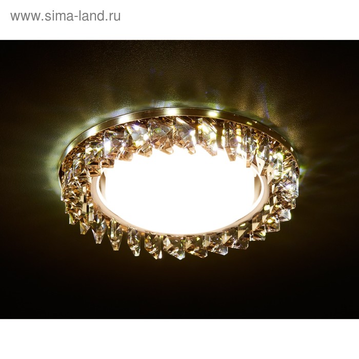 

Светильник Ambrella light встраиваемый светодиодный, G5.3, 3Вт, цвет хром, коричневый, d=85 мм