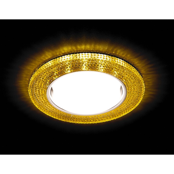 Светильник встраиваемый светодиодный, G5.3, 3Вт, цвет хром, топаз, d=85 мм