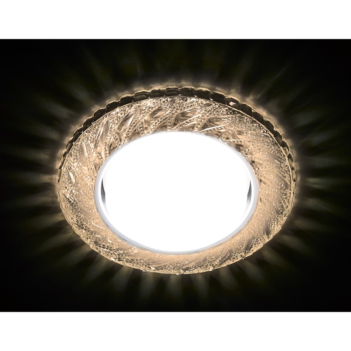 Светильник встраиваемый светодиодный, G5.3, 3Вт, цвет хром, кофе, d=85 мм