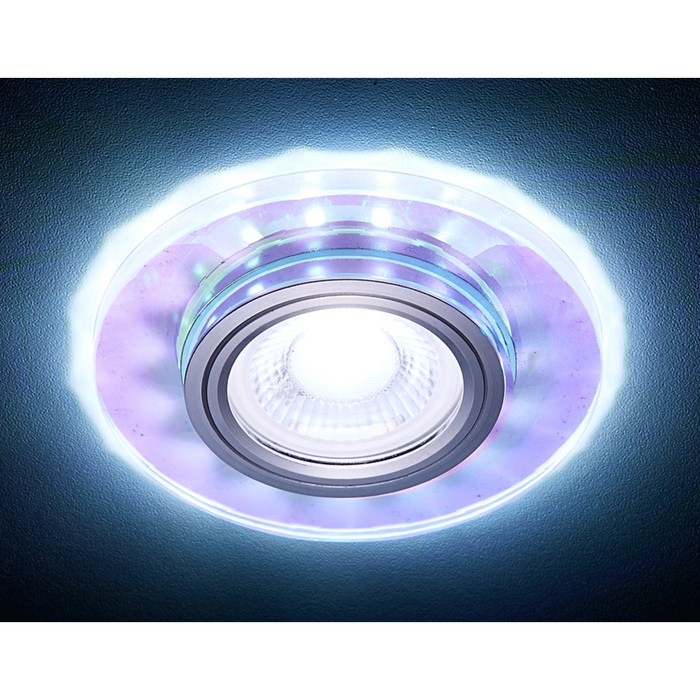 Светильник Ambrella light встраиваемый светодиодный, G5.3, 3Вт, цвет перламутровый, d=60 мм