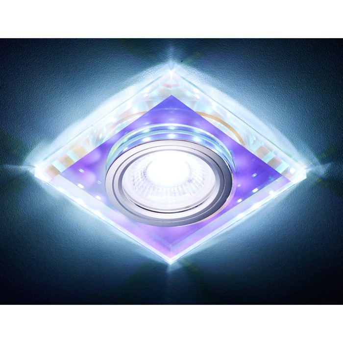 Светильник встраиваемый светодиодный, G5.3, 3Вт, цвет хром, d=60 мм