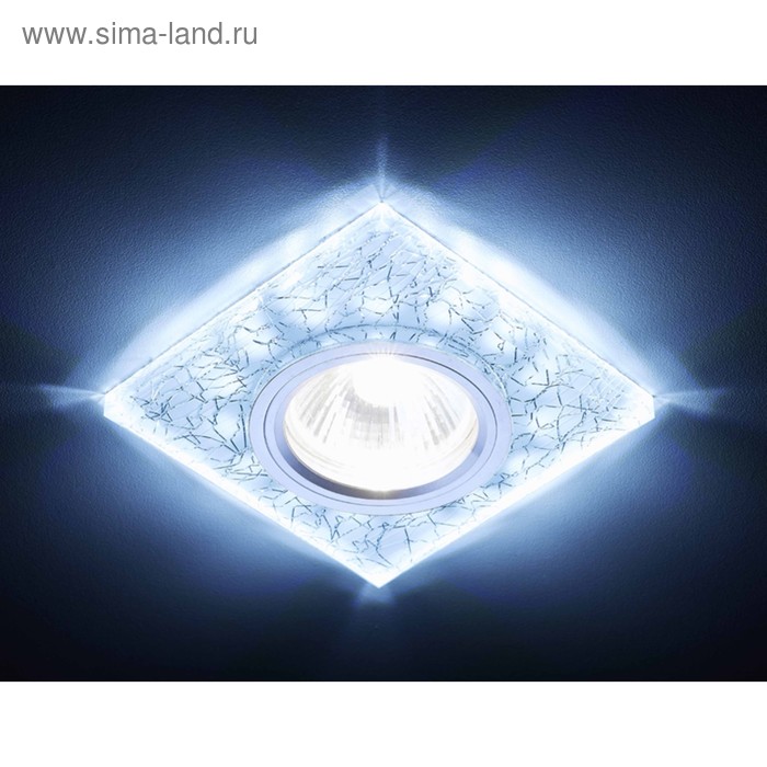 

Светильник Ambrella light встраиваемый светодиодный, G5.3, 3Вт, цвет белый, серебро, d=60 мм