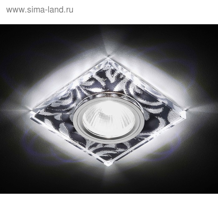 

Светильник Ambrella light встраиваемый светодиодный, G5.3, 3Вт, цвет чёрный, серебро, d=55 мм