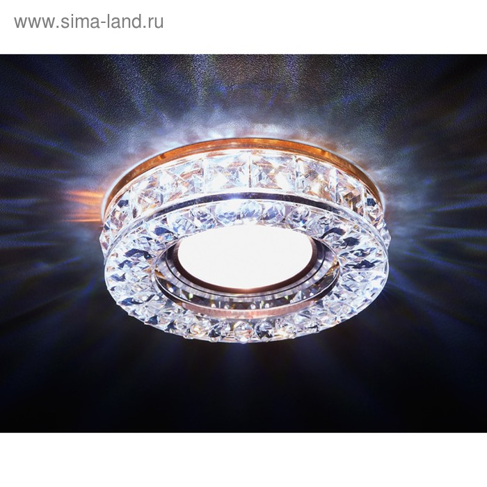 

Светильник Ambrella light встраиваемый светодиодный, G5.3, 3Вт, цвет хром, коричневый, d=60 мм