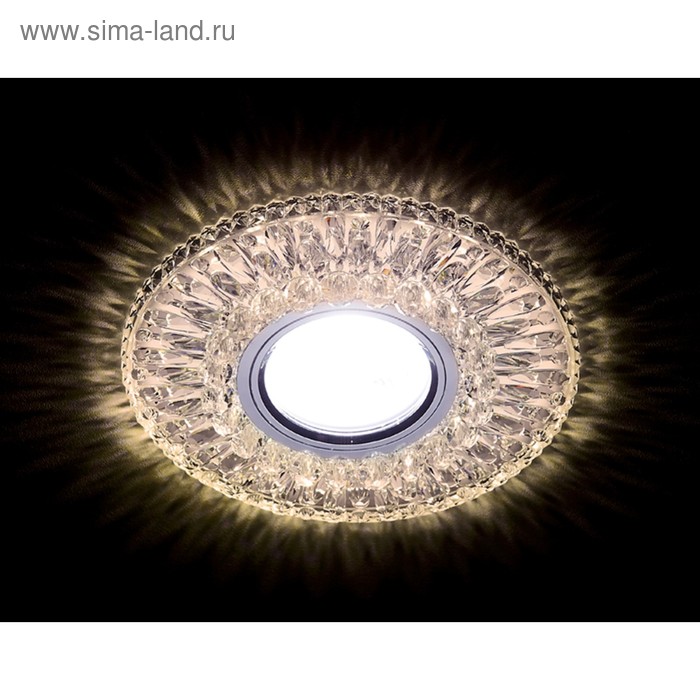 фото Светильник ambrella light встраиваемый светодиодный, g5.3, 3вт, цвет хром, d=60 мм