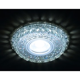 Светильник Ambrella light встраиваемый светодиодный, G5.3, 3Вт, цвет хром, d=65 мм
