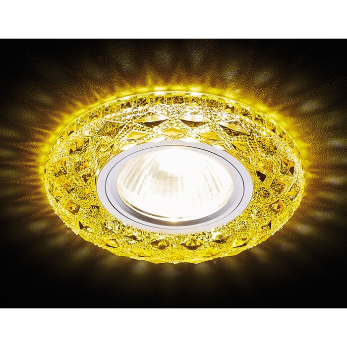 Светильник Ambrella light встраиваемый светодиодный, G5.3, 3Вт, цвет желтый, d=65 мм