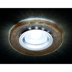 Светильник Ambrella light встраиваемый светодиодный, G5.3, 3Вт, цвет коричневый, d=65 мм