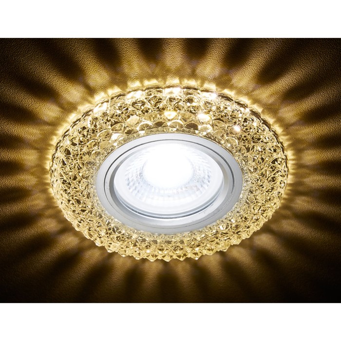 Светильник встраиваемый светодиодный, G5.3, 3Вт, цвет хром, d=60 мм