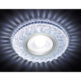 Светильник Ambrella light встраиваемый светодиодный, G5.3, 3Вт, цвет хром, d=65 мм