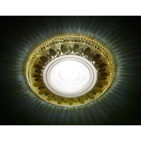 Светильник Ambrella light встраиваемый светодиодный, G5.3, 3Вт, цвет хром, коричневый, d=60 мм
