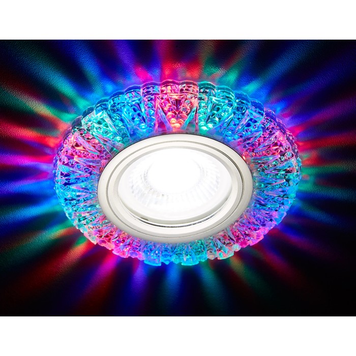 Светильник встраиваемый светодиодный, G5.3, 3Вт, цвет хром, d=60 мм