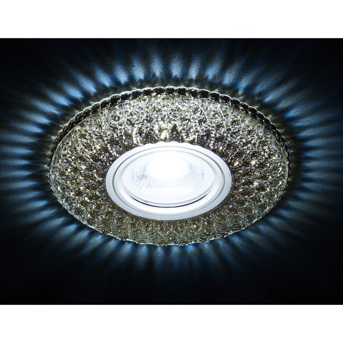 Светильник встраиваемый светодиодный, G5.3, 3Вт, цвет черный, d=60 мм