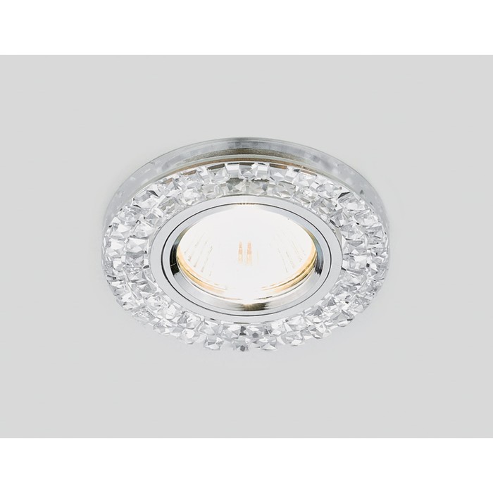 Светильник встраиваемый, MR16, GU5.3, цвет хром, d=65 мм