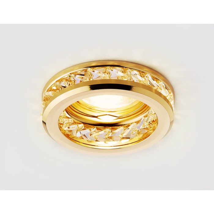 Светильник встраиваемый, MR16, GU5.3, цвет золото, d=60 мм