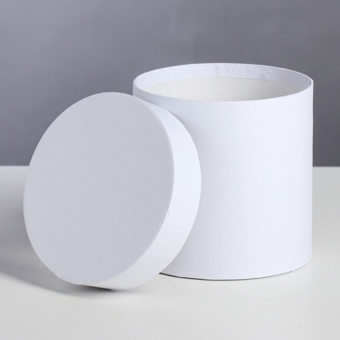 Набор круглых коробок 5в1 "Серая штукатурка", 19 х 19 х 13 - 9 х 9 х 5 см