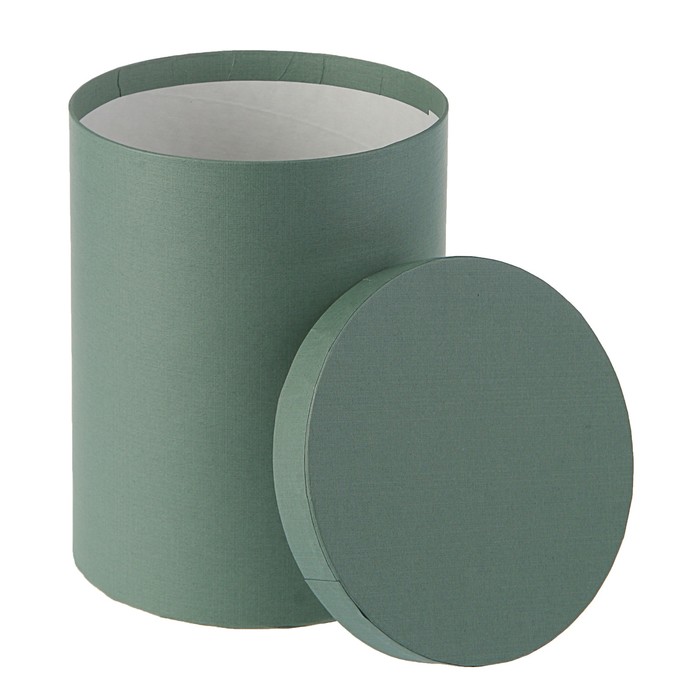 Набор круглых коробок 4в1 "Серый холст", 23 х 23 х 25 - 15 х 15 х 20 см