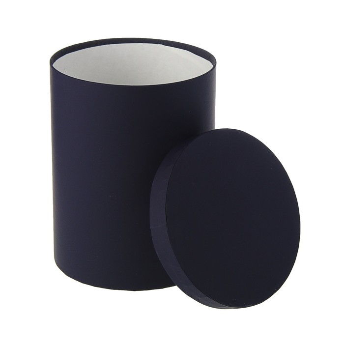 Набор круглых коробок 4в1 "Синяя кожа", 23 х 23 х 25 - 15 х 15 х 20 см