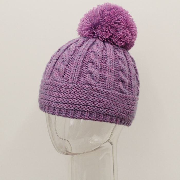 Шапка женская MFH8997/3 цвет сиренево-розовый, р-р 55-56