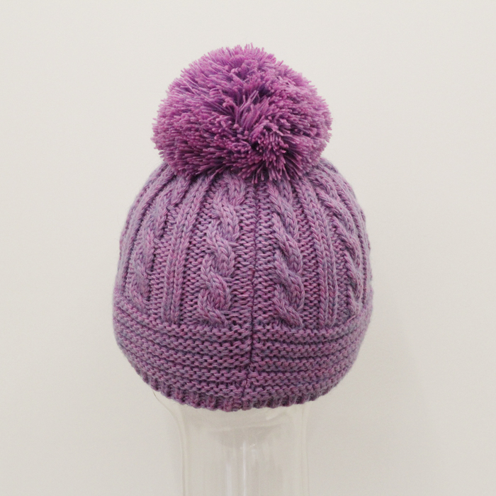 Шапка женская MFH8997/3 цвет сиренево-розовый, р-р 55-56