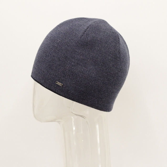 Шапка мужская MMH8216/3 цвет синий, р-р 57-59
