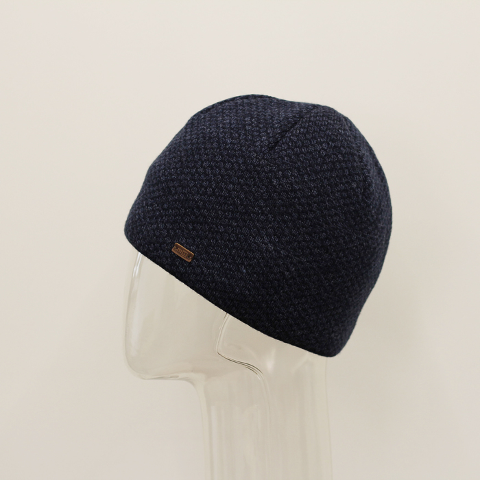 Шапка мужская MMH8293/2 цвет тёмно-синий, р-р 57-59
