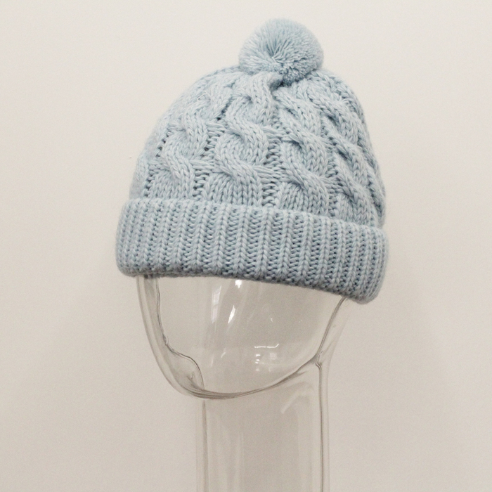 Шапка женская RWH8772 цвет голубой, р-р 56-58