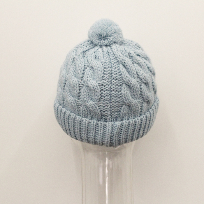 Шапка женская RWH8772 цвет голубой, р-р 56-58