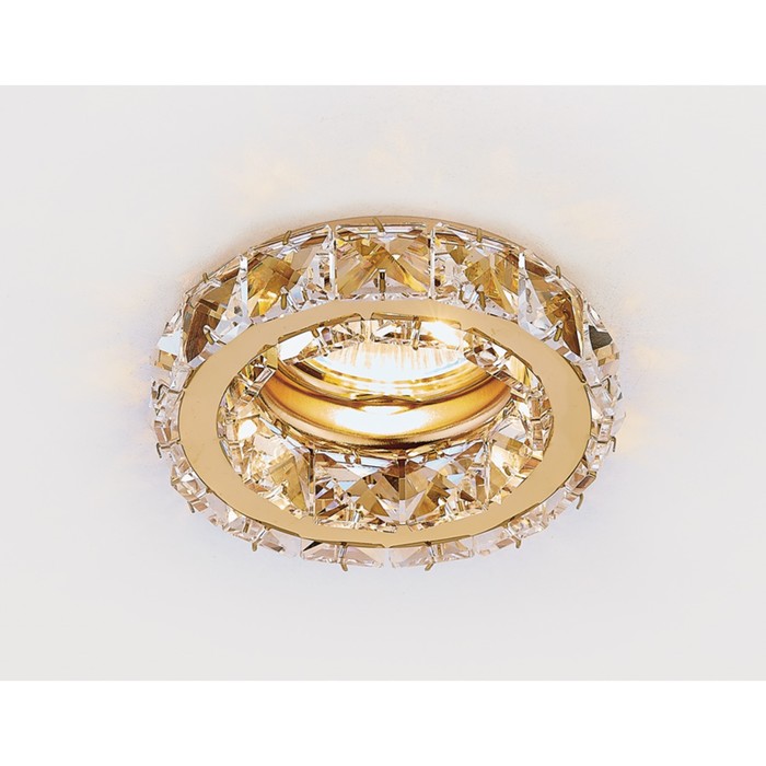 Светильник встраиваемый, MR16, GU5.3, цвет золото, d=65 мм