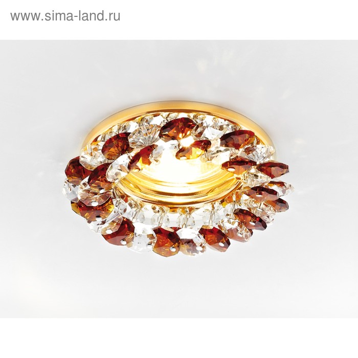 

Светильник Ambrella light встраиваемый, MR16, GU5.3, цвет золото, d=60 мм