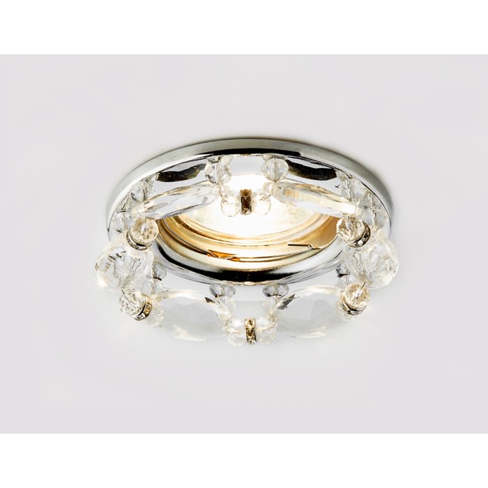 Светильник встраиваемый, MR16, GU5.3, цвет хром, d=65 мм