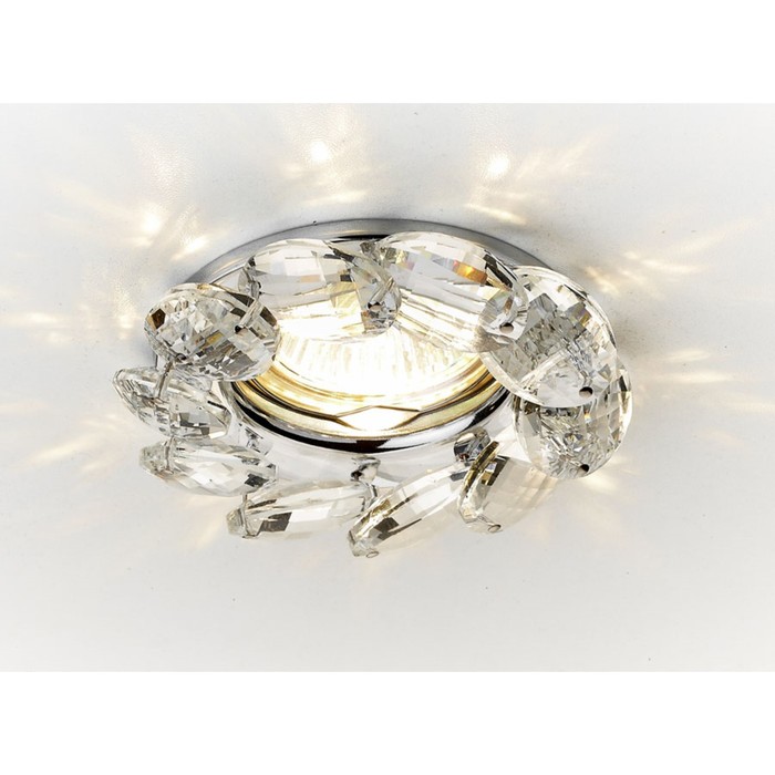 Светильник встраиваемый, MR16, GU5.3, цвет хром, d=65 мм