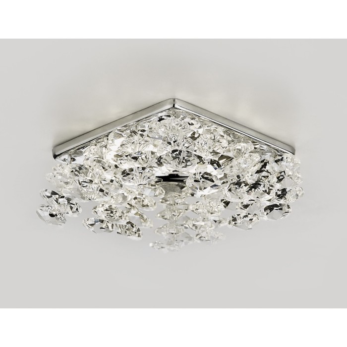 Светильник встраиваемый, MR16, GU5.3, цвет хром, d=60 мм